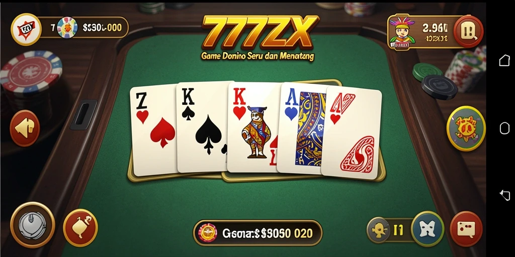 Gameplay menarik dalam 777ZX yang menampilkan Domino dengan grafis yang cerah.