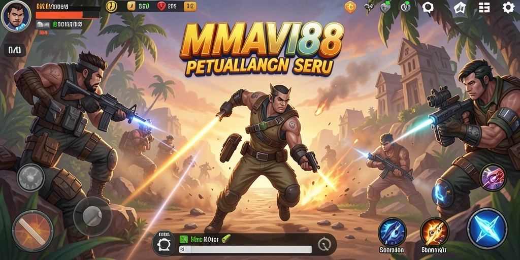 Screenshot menunjukkan aksi menegangkan dalam gameplay AMAVI88.