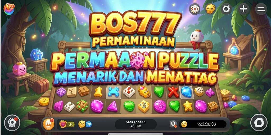Tampilan gameplay menarik dari BOS777 dengan tantangan puzzle.