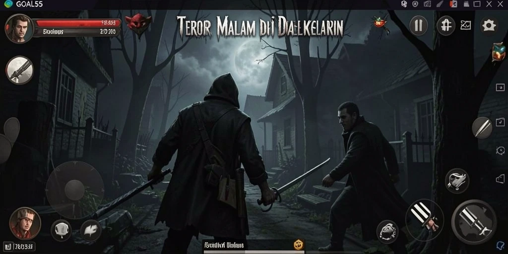 Gameplay horror GOAL55 yang menegangkan dan misterius.
