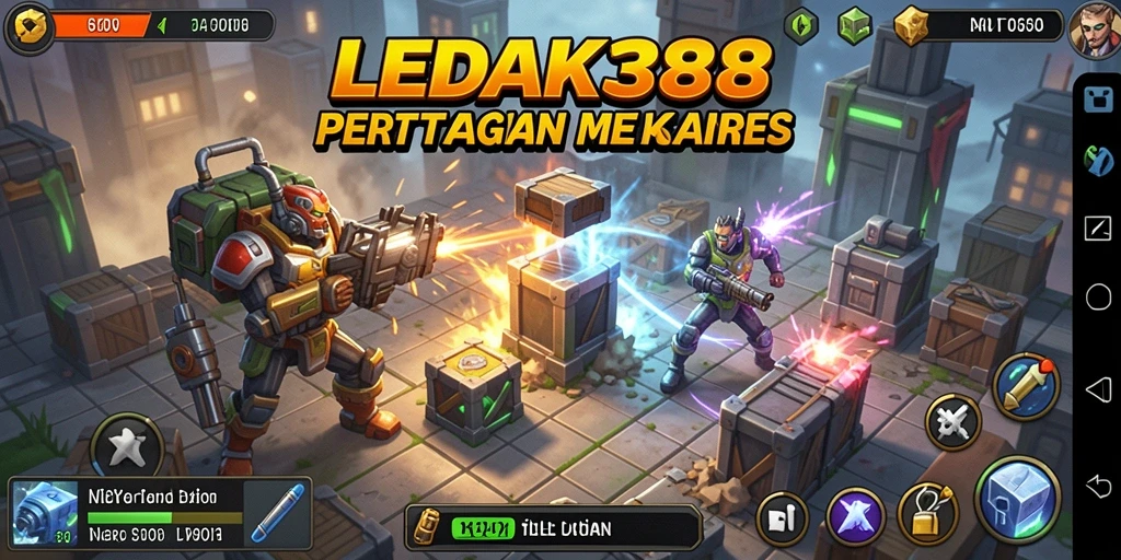 Tampilan gameplay LEDAK388 yang menegangkan dalam Tower Defense.