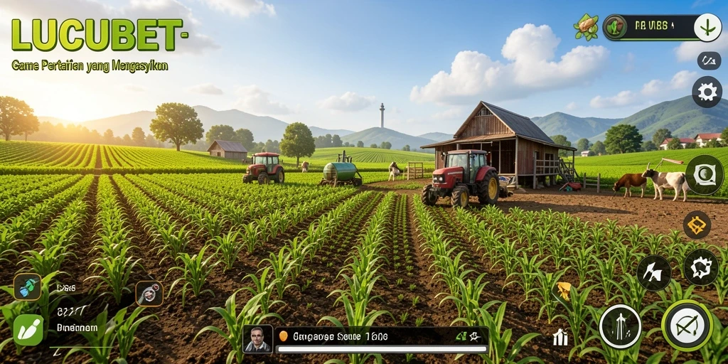 Gameplay seru di LUCUBET dengan aktivitas pertanian.