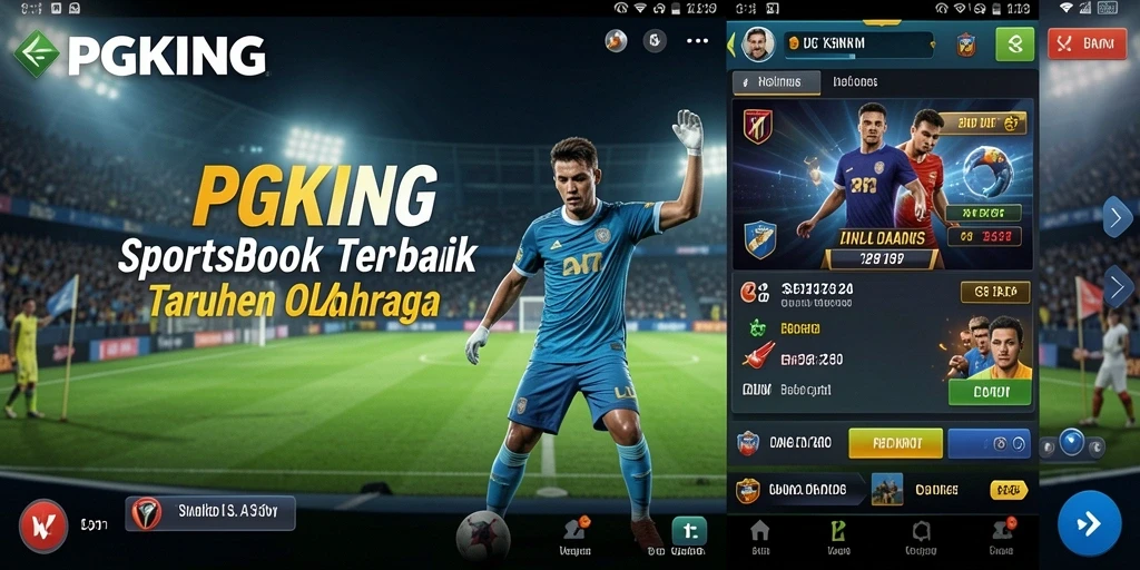 Screenshot PGKING menunjukkan antarmuka taruhan olahraga yang menarik.