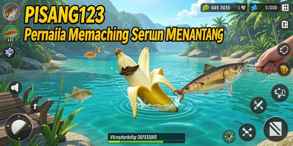 Tampilan gameplay PISANG123 dengan berbagai jenis ikan dan perairan indah.