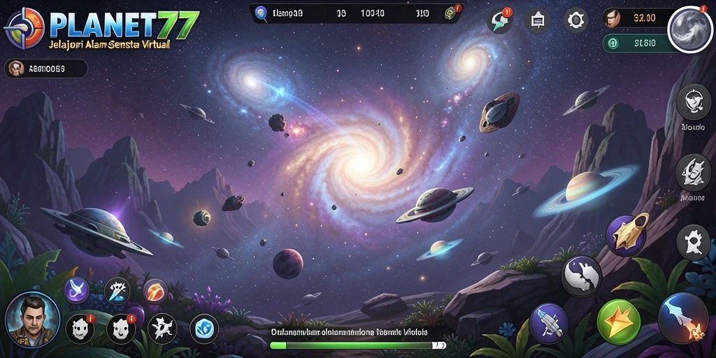 Gameplay petualangan luar angkasa yang seru dan mendebarkan.