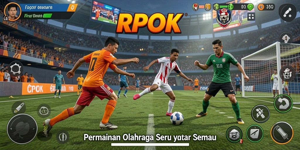 Screenshot RPOK menunjukkan aksi olahraga yang mendebarkan dan grafik yang memukau.