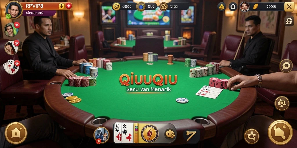 Screenshot utama menampilkan gameplay QiuQiu yang seru.