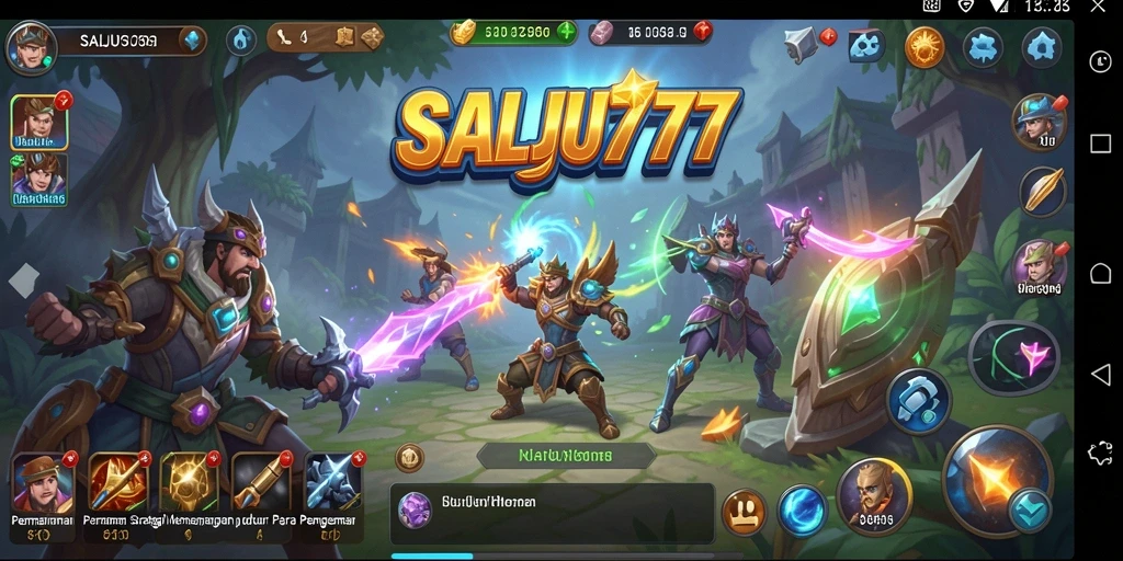 Tampilan gameplay SALJU777 yang penuh strategi dan taktik.