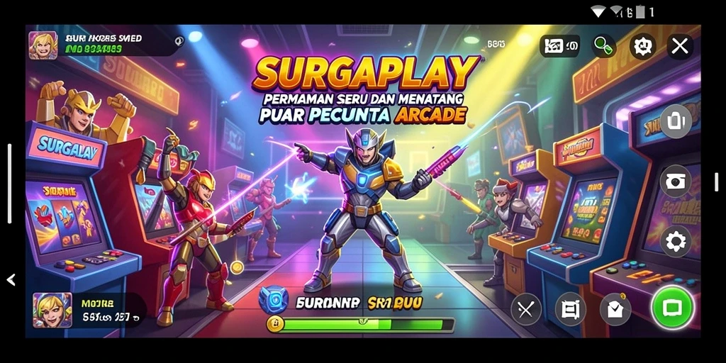 Tangkapan layar SURGAPLAY menunjukkan aksi mendebarkan di dalam game Arcade.