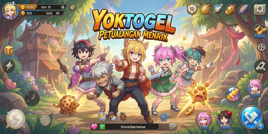 Screenshot gameplay YOKTOGEL menampilkan aksi karakter anime yang menarik.